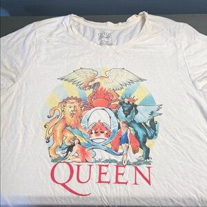 Lucky Brand White Queen Official Merch Graphic Tee